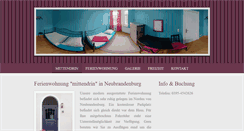Desktop Screenshot of ferienwohnung-neubrandenburg.com